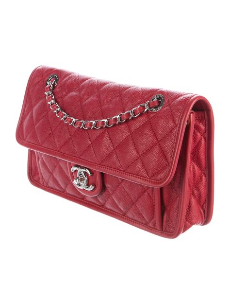 chanel red french riviera flap|Chanel Medium French Riviera Flap Bag .